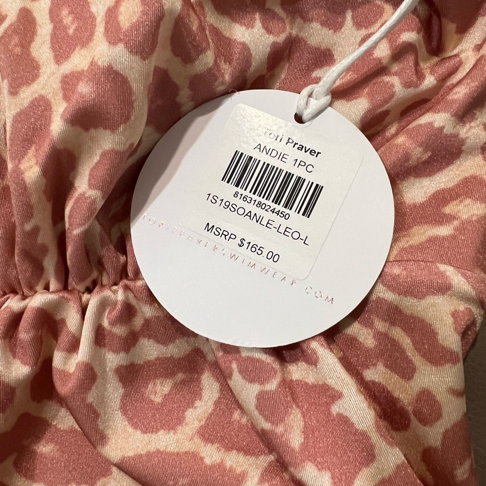 NWT  TORI PRAVER Plunge Neckline One-piece - Picture 9 of 9